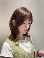 ユウヘアー 本山店(U Hair) 大人可愛いくびれミディアム♪/ベージュカラー/似合わせカット