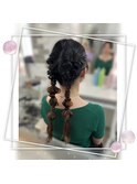 編みおろしツイン