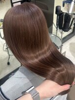 ケーツー心斎橋 クイーンズガーデン バイ ケーツー(K two QUEEN'S GARDEN by K two)&nbsp;ブリーチなしダブルカラー*透明感カラー*ロングヘア*ブラウン