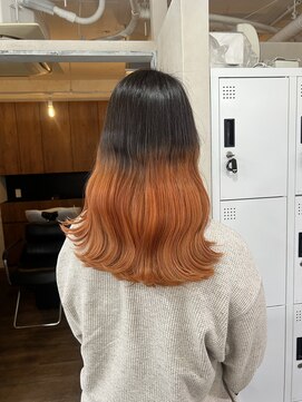 アジールヘア 東上野店(agir hair) オレンジグラデーション【上野】