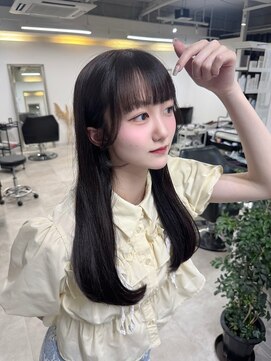 クレム 博多駅店(ChLem) 顔まわりレイヤー 艶カラー 暗髪 韓国風 髪質改善 福岡美容室