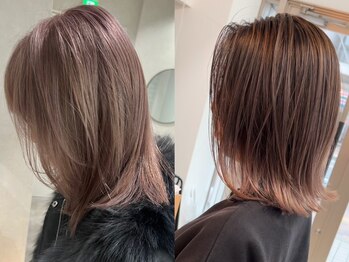 ラノバイヘアー(Lano by HAIR)の写真/ダメージレスなハイトーン／ハイライト／インナーカラー／イヤリングカラー幅広いカラーを色持ち良く上品に