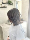 ハイライトグレージュ×外はねボブ♪