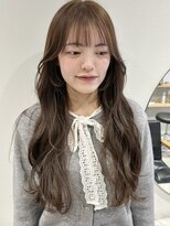 ラミエバイメルト 下北沢(lamie by melt)&nbsp;ダブルカラーオリーブグレージュアッシュレイヤーカット顔周り
