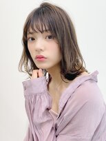 トゥーナ 表参道(tona)&nbsp;ミディアムレイヤー、外ハネボブ、グレージュ、脱白髪染め☆