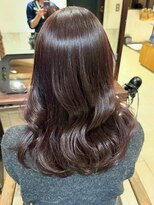 ヘアリゾート粋 ティガ 池袋店(tiga)&nbsp;巻き髪ロング/ダークブラウン/透明感カラー