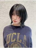 ハッシュボブ/韓国/ブラック/フェイスレイヤー