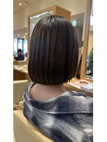 サラ ビューティ サイト 春日(SARA Beauty sight) 【松尾が作る】【福岡春日】【バレイヤージュ】ハイライト ボブ