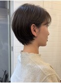 ショート/ショートパーマ/ハイトーンショート/前下がり/前髪