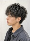 ツイストシャドウパーマ/ルーズパーマ×ラウンドマッシュ