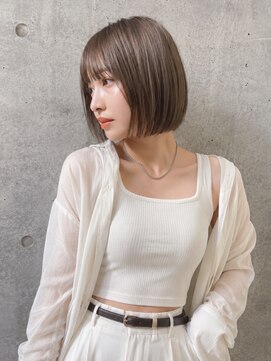 ソルナ 西宮(SOLUNA) 秋のヘーゼルグレージュボブ