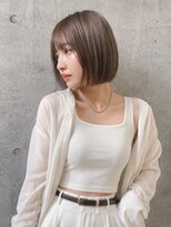 ソルナ 西宮(SOLUNA) 秋のヘーゼルグレージュボブ