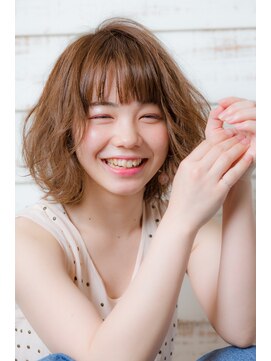 ミンクス 原宿店(MINX) 【表参道MINX原宿】人気のワイドバング×ナチュラルパーマロブ