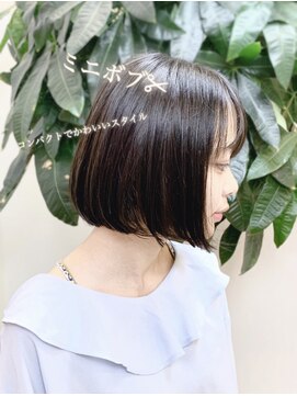 ジェムヘアスタジオ 湘南平塚南口店(Gem Hair Studio) Gem　Hair　Studio　姉崎　　コンパクトなミニボブ