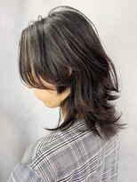 アイティー バイ アルバム 浦和店(IT by ALBUM) ウルフレイヤー_ココアブラウンフリンジウェーブ_ba272711