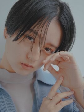 フィルムス 銀座(FILMS) 黒髪/グレーベージュ/レイヤーロング/前髪パーマ