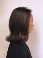 ドォート(Dote hair make) 暗めのブラウンで落ち着いた外ハネボブ