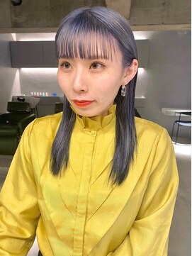 リール(rire) silver blue color