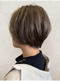 大人上品ハイライト×ヘルシーレイヤー×丸みショート
