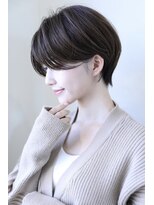 ハピネス クローバー 学園前店(Happiness CLOVER)&nbsp;丸みショート/前髪/顔周りカット/濱崎優/透明感カラー
