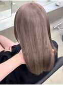 斜めバング/グレージュカラー/シルキーベージュ/栄/名駅