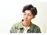 メンズカット＋ツイストスパイラルパーマ→￥9500