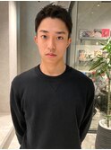 ツーブロック　アップバング　刈り上げ　メンズカット　眉カット