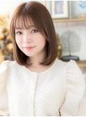 ミルクティーアッシュ小顔内巻きワンカールh3戸頭20代30代40代