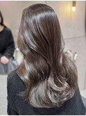 〇フェミニンロング×グレージュ〇【メルティーカラー/新宿】