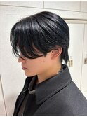 センターパート  韓国風  ミディアム