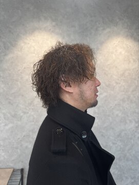 スタッド 松戸(stud. Men‘s) マッシュウルフ×波巻きパーマ