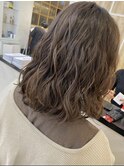 ロブの上から少ししっかり目パーマ　新デジタルパーマ