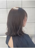 透け感たっぷり!アッシュブラウンカラー