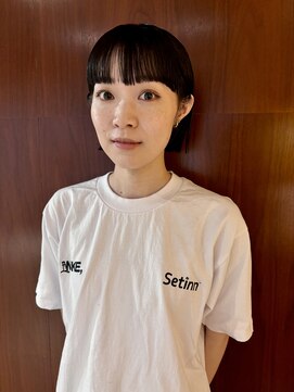 カシ 中目黒(CASI) ミニボブ/黒髪/暗髪/ぱっつんカット/前髪カット