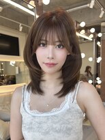 ロール 博多(Role)&nbsp;ミディアムレイヤーカット/似合わせカット/ダークアッシュ