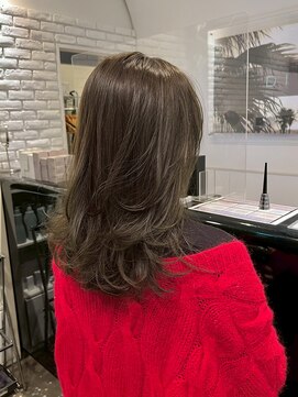 ディフィーノ 青山(DIFINO) レイヤカット/オリーブブラウン