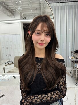 キティー サカエ(kiti SAKAE) グレージュ/レイヤーカット/ハッシュカット/オリーブベージュ/栄