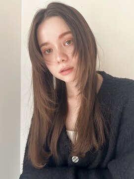 ディッセンバー 神宮前(December) 顔まわりレイヤー/ブラウンベージュ