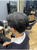 MEN’S HAIR/サーフカール/刈り上げセンターパート/鎌取