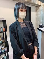 ペレ 原宿(PELE)&nbsp;ダブルカラー/ケアブリーチ/羽エクステ/原宿