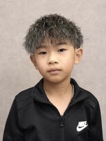 スター(STAR)&nbsp;キッズ無造作スパイラル × ホワイトメッシュ