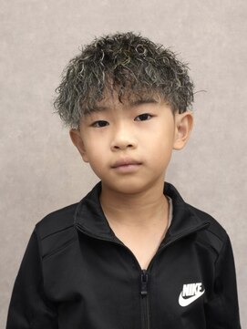 スター(STAR) キッズ無造作スパイラル × ホワイトメッシュ