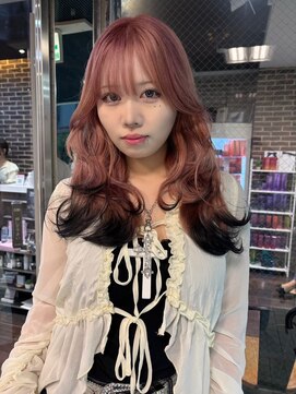 エルム 原宿 表参道(yelm) 【ピンク×エンドカラー】#ダブルカラー#ケアブリーチ#韓国