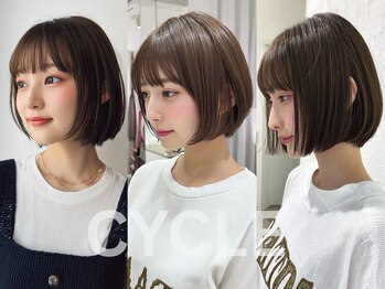 サイクル(CYCLE)の写真/半個室なので落ち着いた雰囲気で施術を受けることができるサロン《CYCLE》で,リラックスしたサロンタイム＊