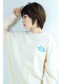 ミディアムレイヤーカットハッシュカットウルフボブウルフカット
