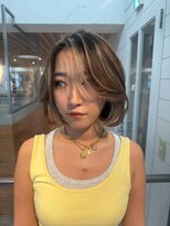 メロウマン(mellowman) 海外風ボブとハイライト【立川海外ヘア】