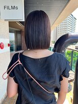 フィルム(FiLMs)&nbsp;透明感シアーグレージュ/ショート/ぱつっとボブ