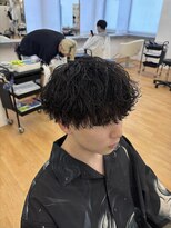 become men's hair 名駅EAST【10月3日 NEW OPEN(予定)】&nbsp;波巻きツイストスパイラルパーマ×長めマッシュ/名古屋/名駅