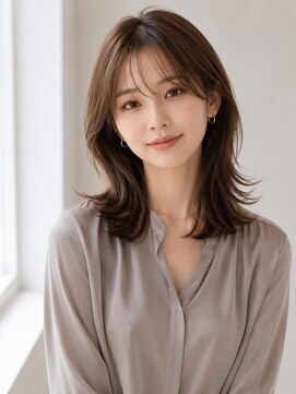 リリアーナ(LILIANA) 池袋 シースルーバング アッシュベージュ ミルクティーベージュ