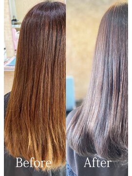 アークスヘアー アッシュカラーイルミナカラー透明感ナチュラル